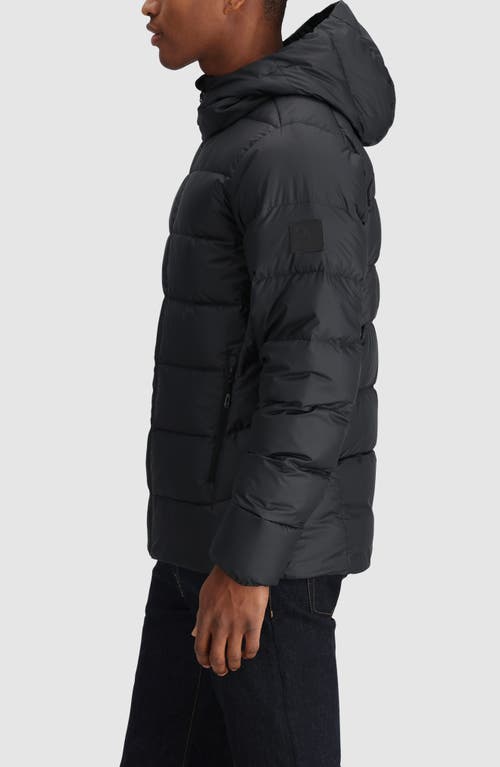 Outdoor Research Coldfront 700 Fill Power Down Insulated Hooded Ripstop Packable Puffer Jacket In Solid Black