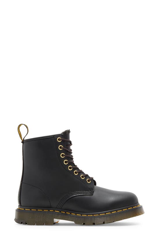 Shop Dr. Martens' Dr. Martens 1460 Waterproof Wintergrip Faux Fur Lined Boot In Black