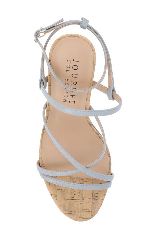 Journee Collection Womens Fylissa Heeled Sandals In Blue