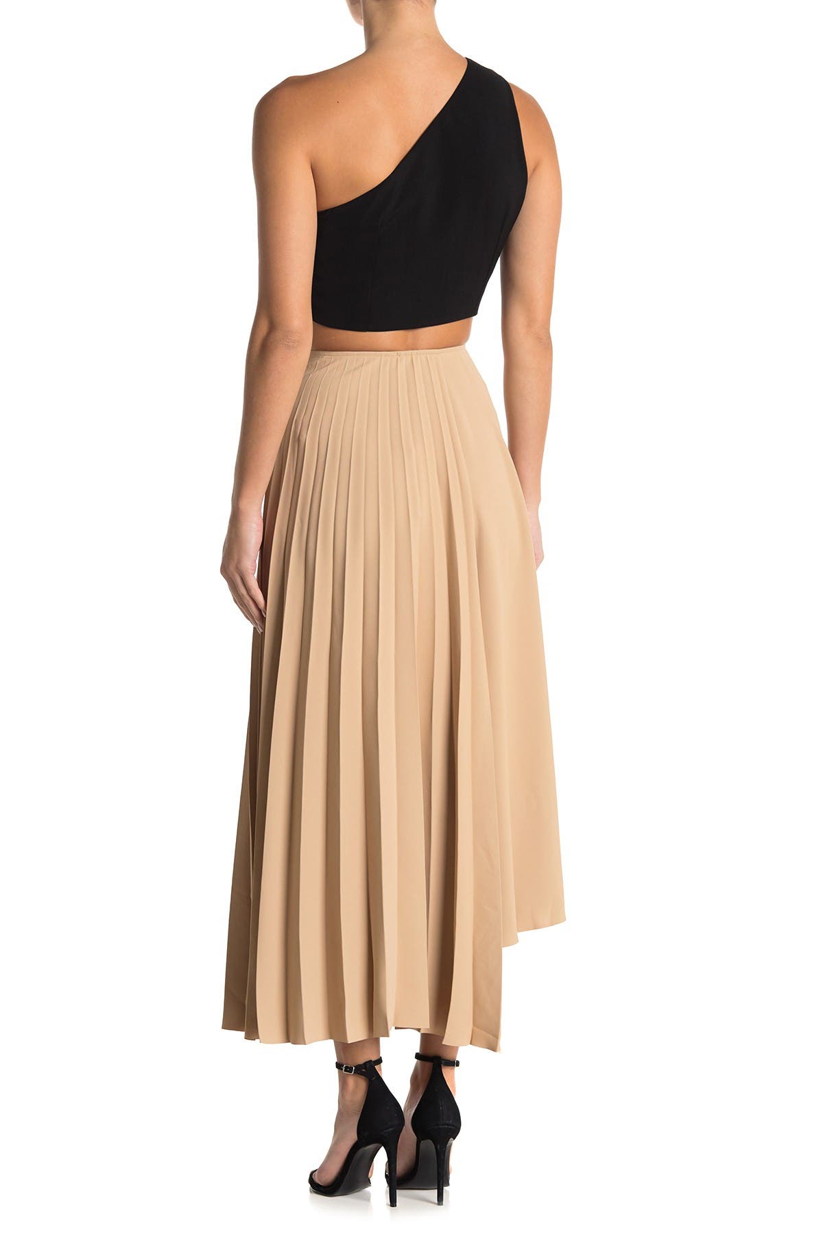 ruby gold pleated skirt