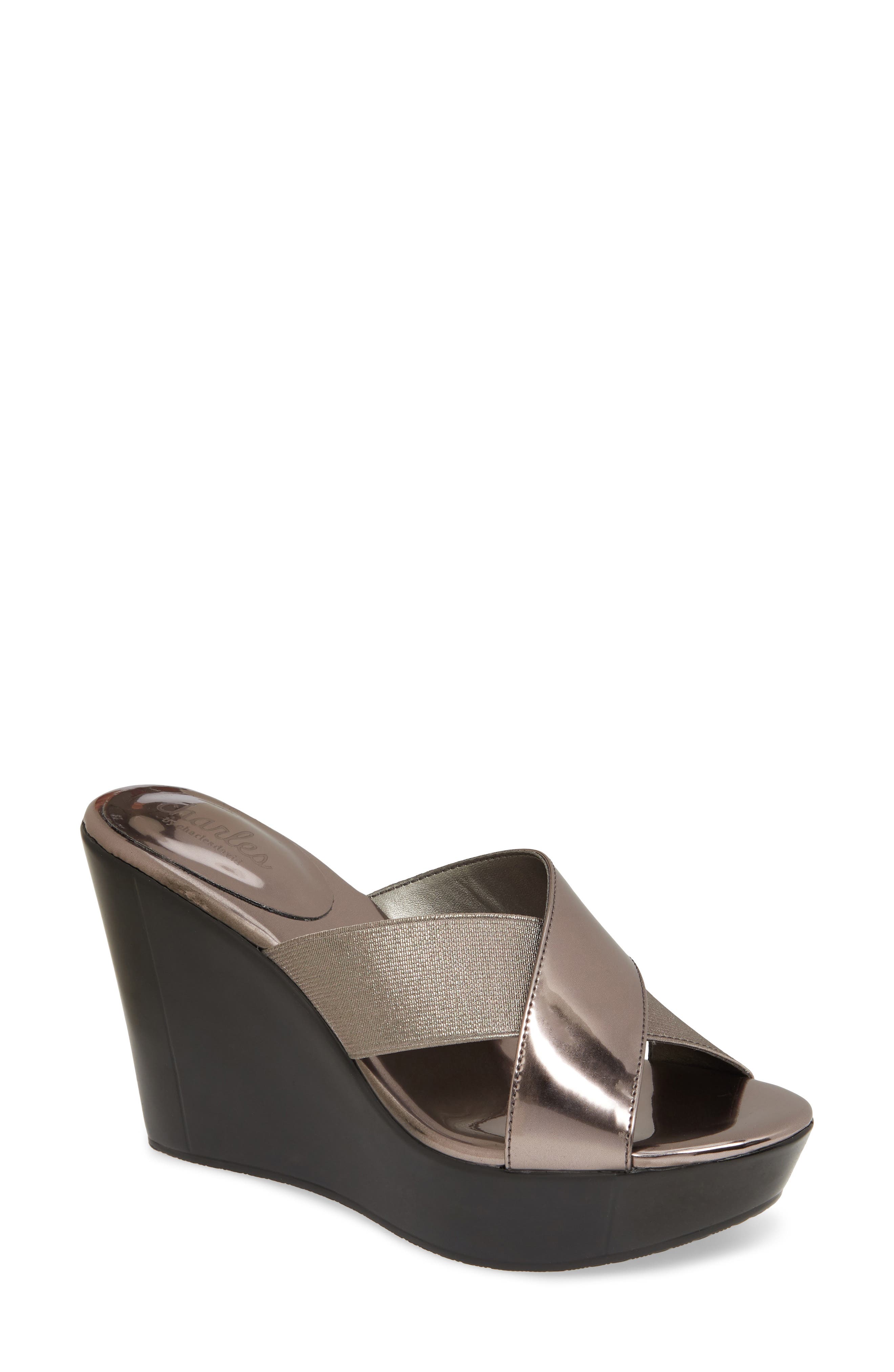 Charles By Charles David Fuzho Platform Wedge Sandal, Beige