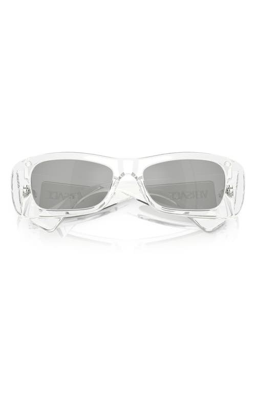 Versace 54mm Pillow Sunglasses In Crystal