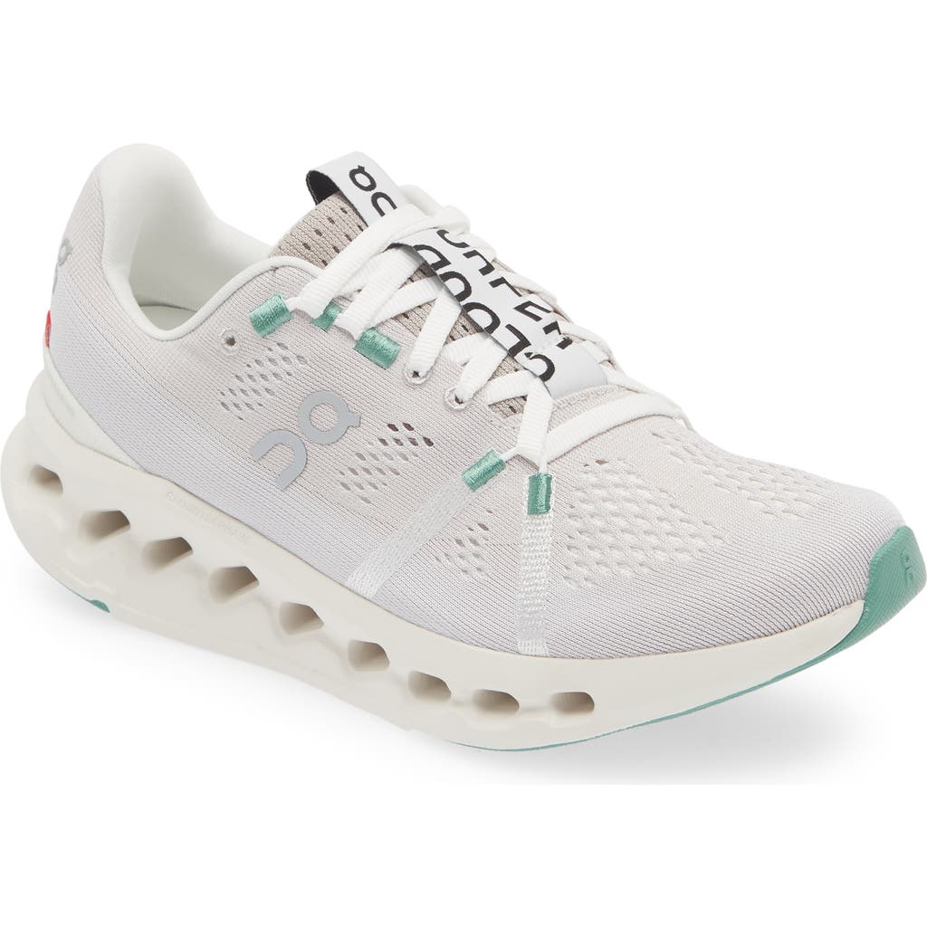 On Cloudsurfer Running Shoe In Pearl/ivory