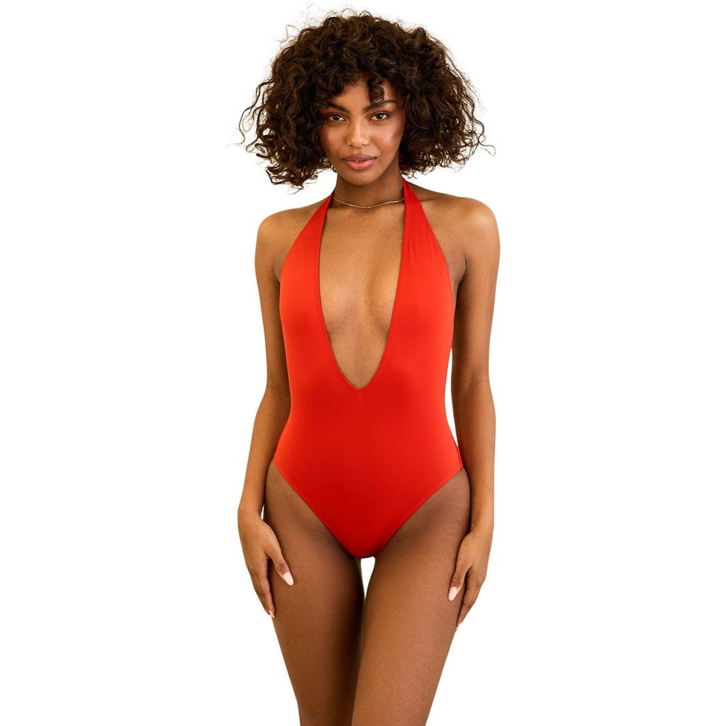 Dippin Daisys Cheryl One-piece Swimsuit In Poppy