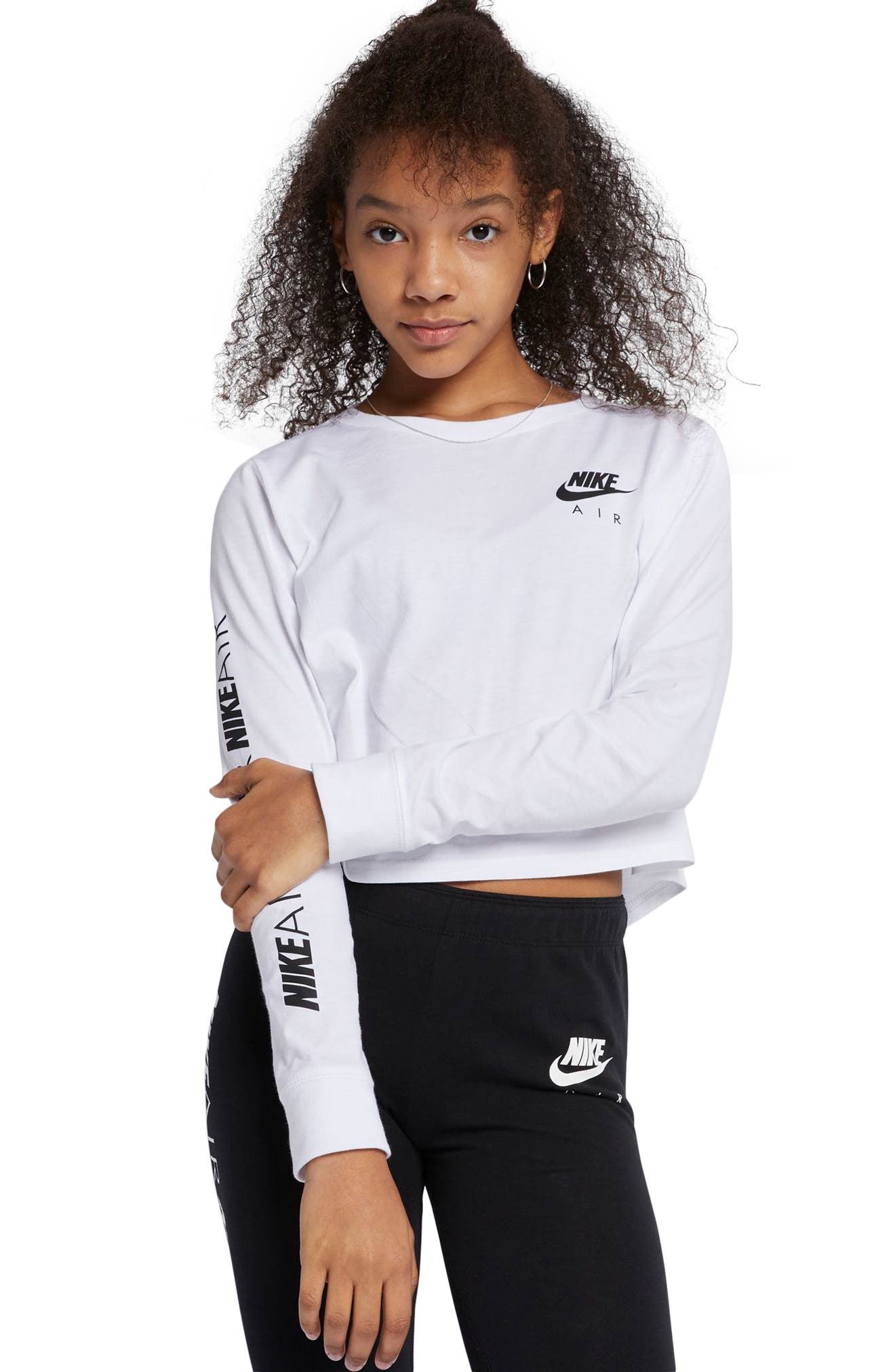 nike air cropped long sleeve