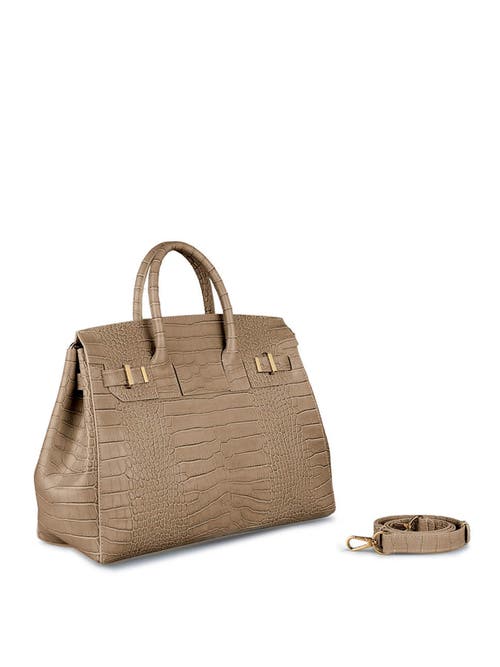 Shop Teddy Blake Gigi Croco  13" In Dark Beige