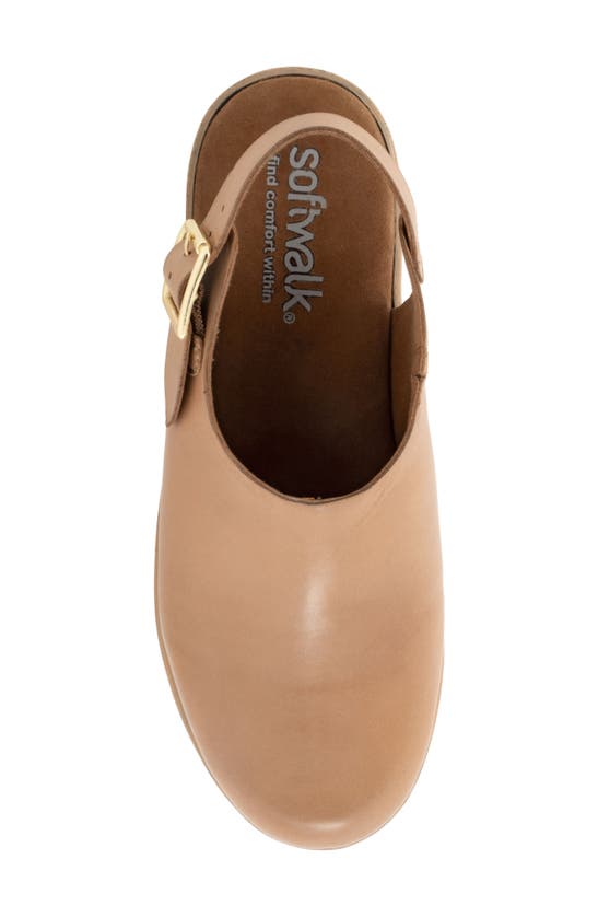 Softwalk Fairbanks Slingback Platform Clog In Tan