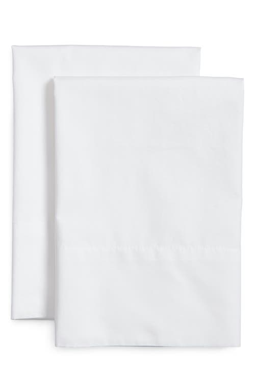 Nordstrom 300 Thread Count Organic Cotton Percale Pillowcases In White