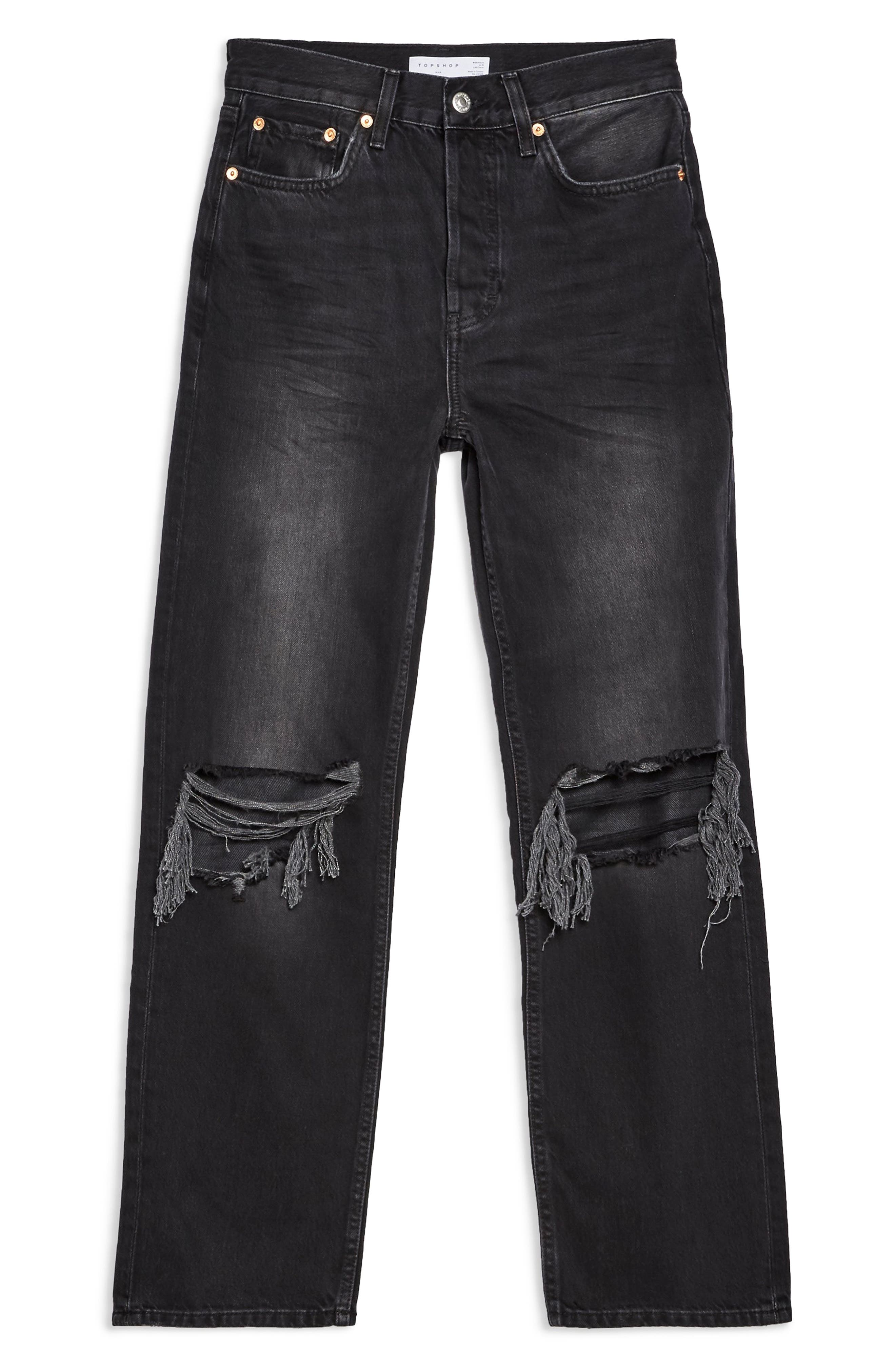 topshop ripped dad jeans
