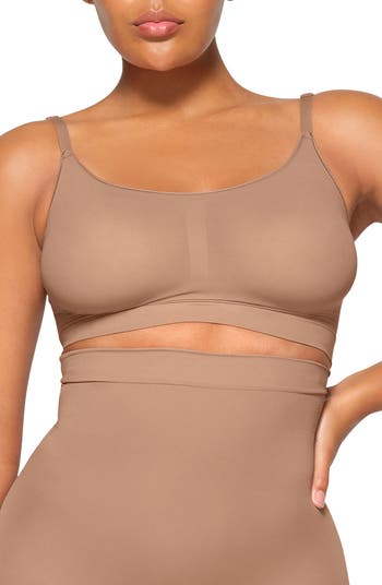 Buy SKIMS Jelly Sheer Intimates Scoop Neck Bralette - Clay At 50