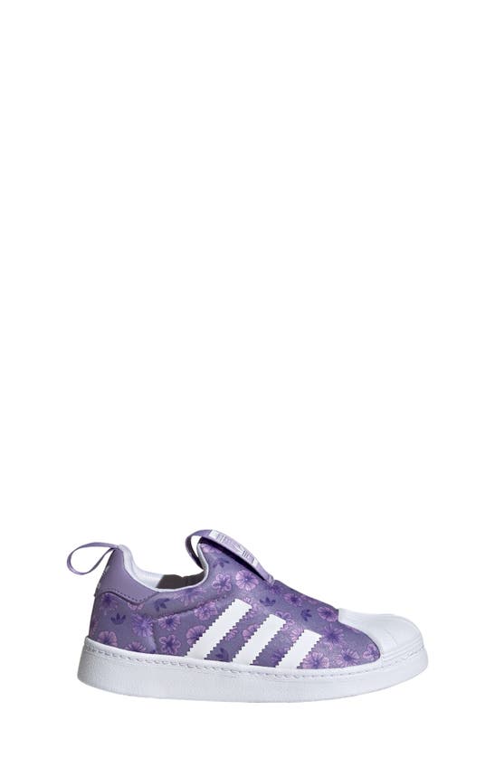 Reactor transfusie Broek Adidas Originals Kids' Floral Superstar 360 Sneaker In Lilac/ White/ Lilac  | ModeSens