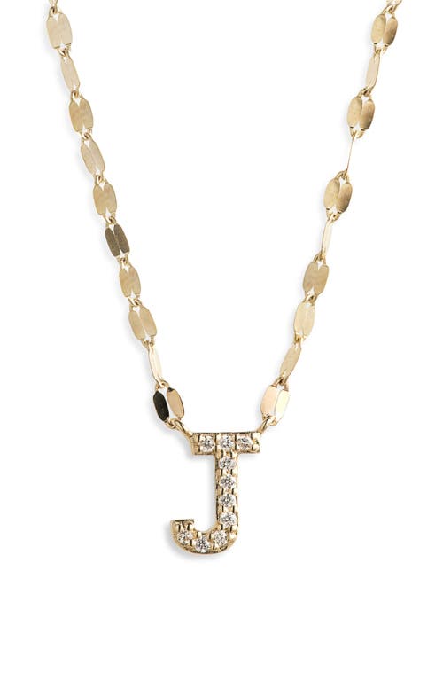 Shop Lana Initial Pendant Necklace In Yellow Gold J