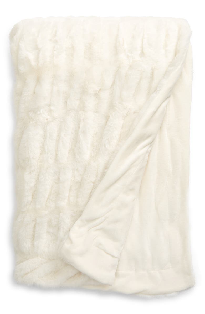 Ruched Faux Fur Throw Blanket Nordstrom Ruched Faux Fur Throw Blanket Nordstrom