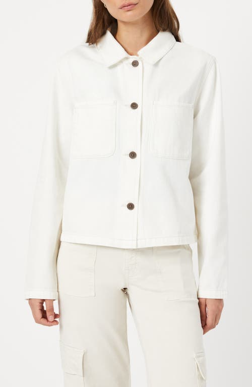 Nola Button-Up Jacket in Off White