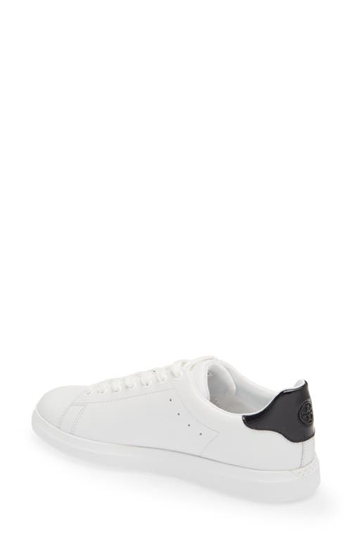 Shop Tory Burch Howell Court Sneaker In Titanium White/perfect Black