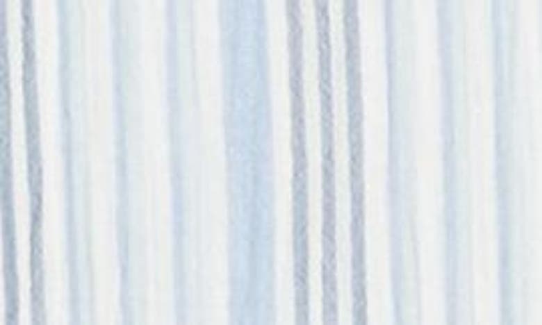 Shop Caslon Stripe Cotton Gauze Button-up Shirt In Ivory Cloud- Blue Vera Stripe
