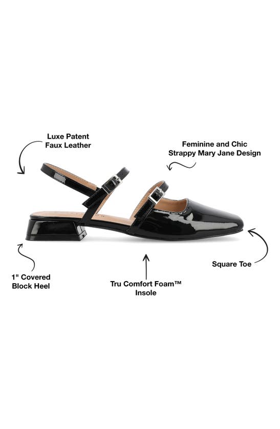 Journee Collection Gretchenn Slingback Mary Jane Pump In Black