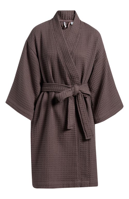 Shop Nordstrom Everyday Waffle Robe In Grey Plum