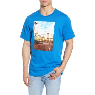 Nike Court 1 Graphic T-Shirt, Blue