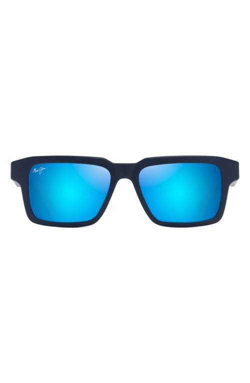Kahiko 53mm PolarizedPlus2 Gradient Square Sunglasses in Matte Dark Blue