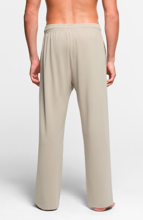 Shop Skims Straight Leg Stretch Lounge Pants In Shale