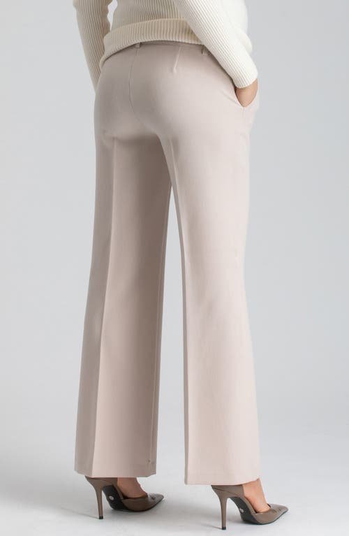 Shop Pietro Brunelli Full Length Maternity Pants In Medium Beige