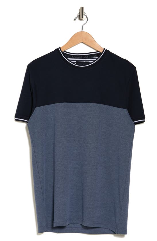 Shop Denim And Flower Colorblock T-shirt In Navy