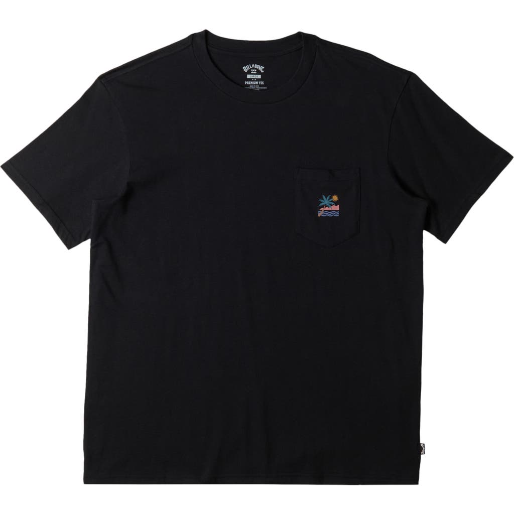 Billabong Kids' Troppo Pocket Graphic T-shirt In Black