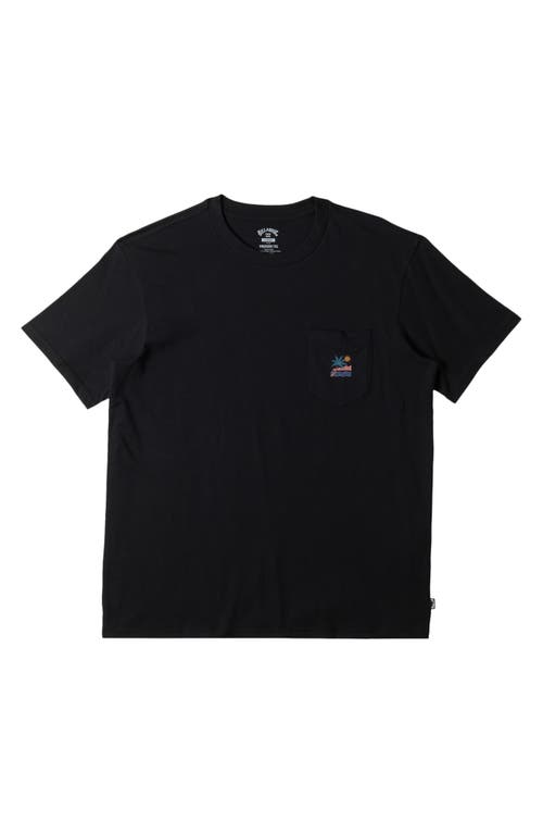 Billabong Kids' Troppo Pocket Graphic T-Shirt Black at