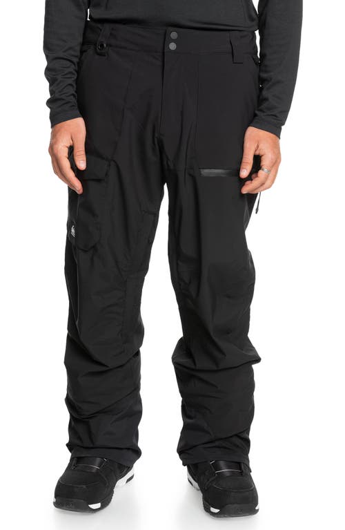 Quiksilver Waterproof Utility Snow Pants in True Black 