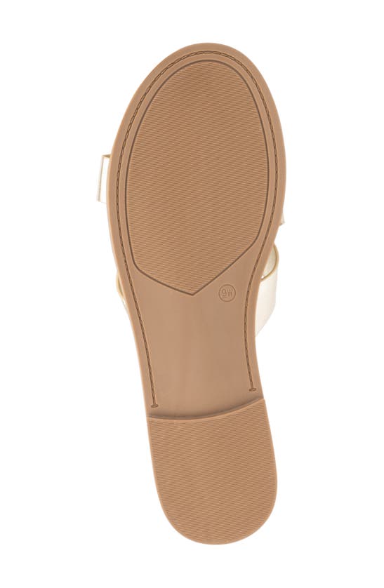 Fashion To Figure Tiana Slide Sandal In Gold