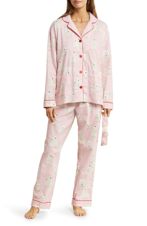 Dreamgirl Soft Rib Knit Jersey Two-Piece Sleepwear Pajama Set
