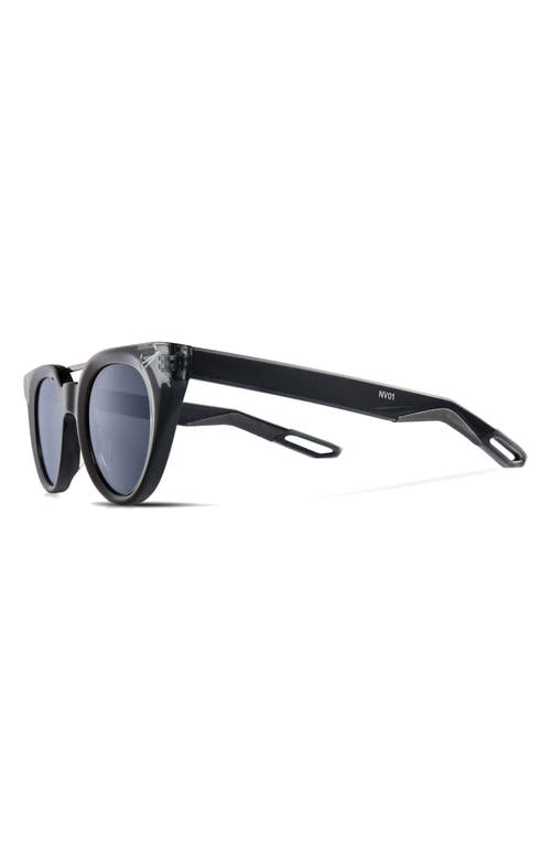 Shop Nike Nv01 48mm Cat Eye Sunglasses In Black/grey