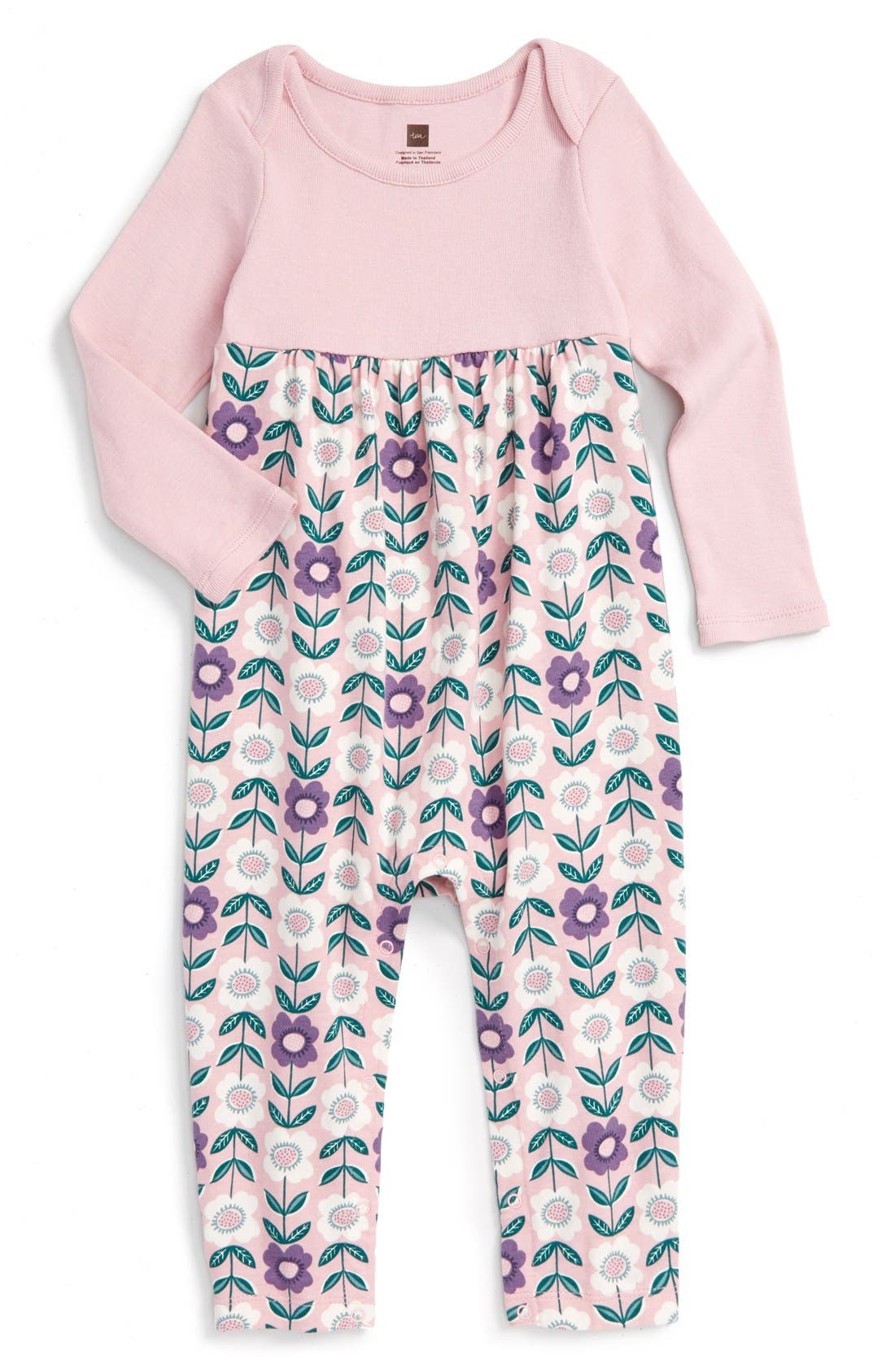 Tea Collection 'Leticia' Print Cotton Romper (Baby Girls) Nordstrom