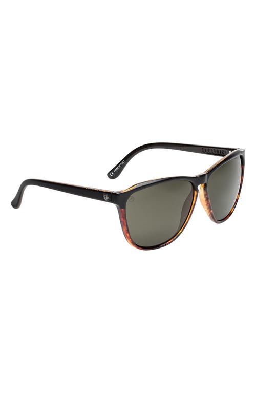 Shop Electric Encelia 62mm Polarized Oversize Sunglasses In Darkside Tort/grey Polar