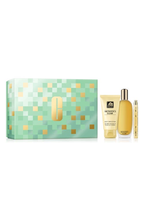 CLINIQUE CLINIQUE AROMATICS ELIXIR RICHES PERFUME & LOTION GIFT SET $172 VALUE 