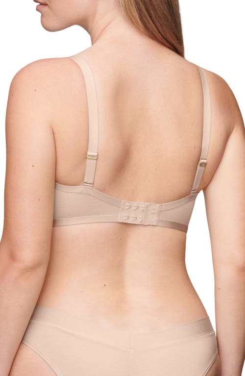 Shop Cuup The Balconette Mesh Underwire Bra In Sand