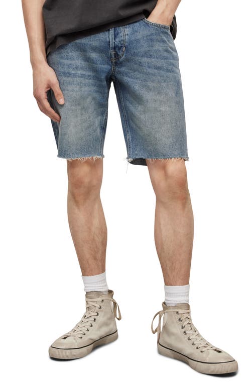 AllSaints Switch Cutoff Denim Shorts in Light Indigo at Nordstrom, Size 28