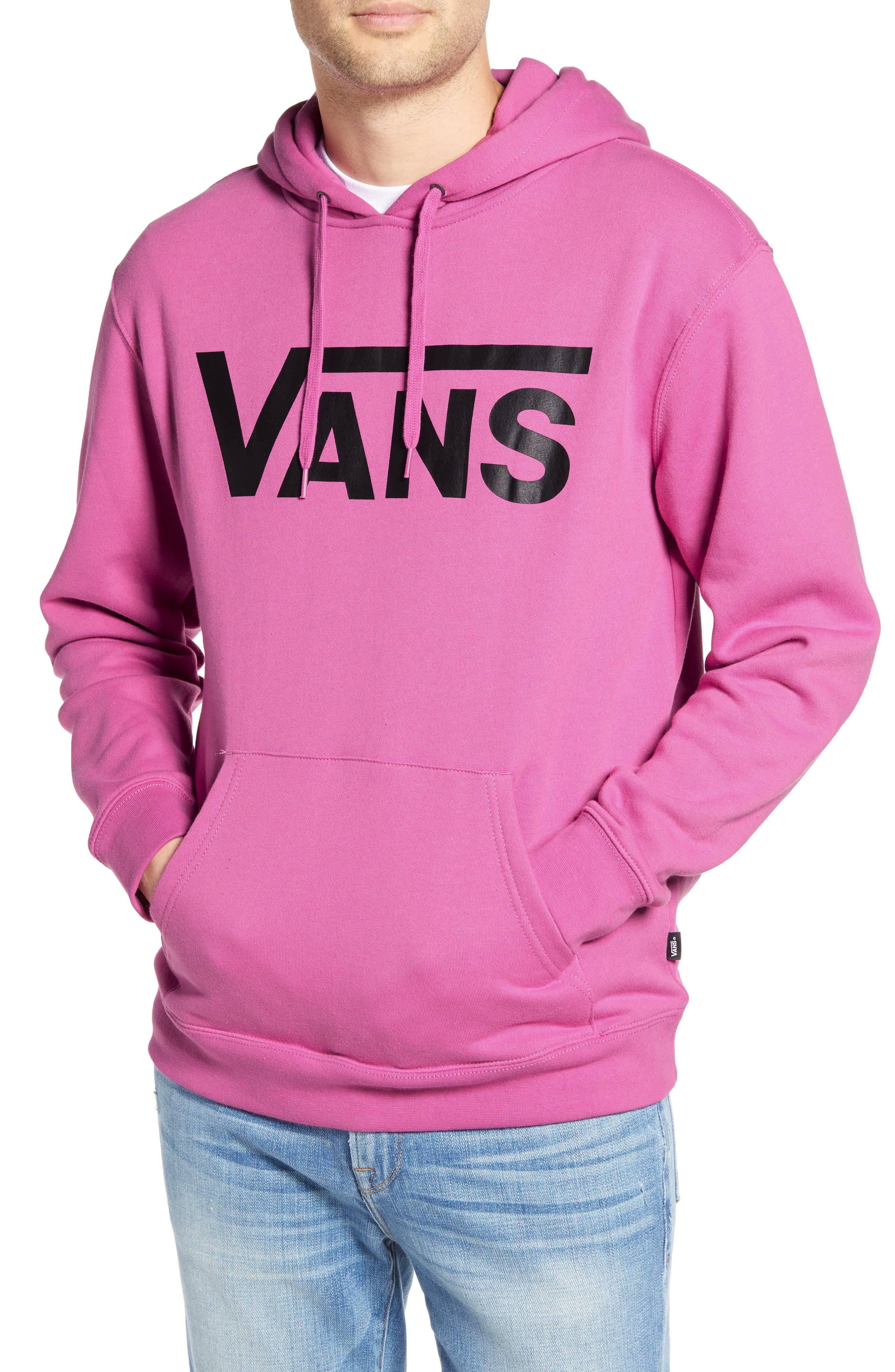 vans pink hoodie mens