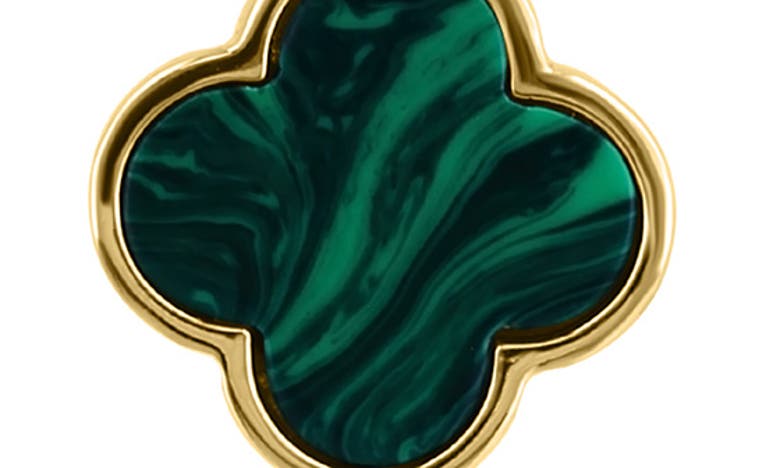 Effy Diamond, Malachite & Onyx Clover Pendant Necklace In Green