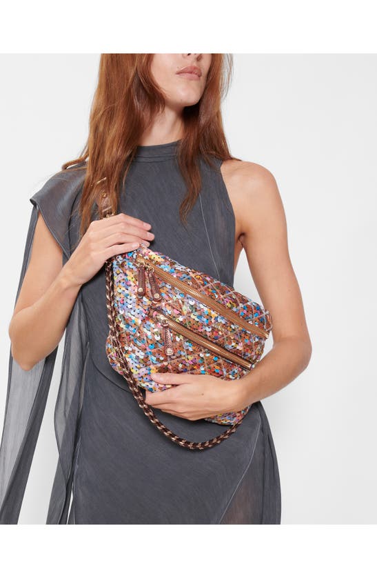 Mz Wallace Crosby Nylon Sling Bag In Multi Sequin | ModeSens