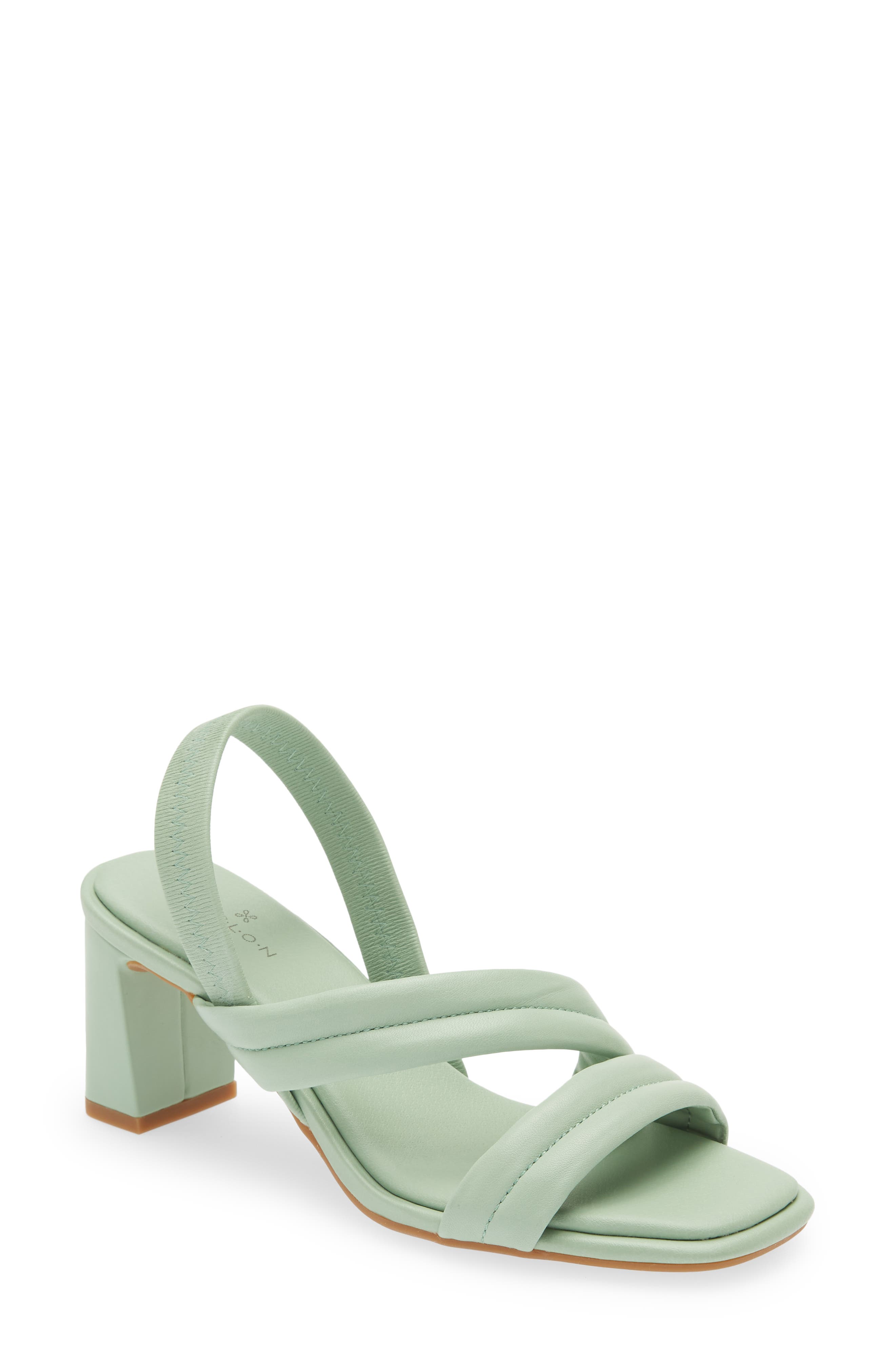 Schoenen damesschoenen Sandalen Slingbacks & Slides Green Wire Stretch Sandals Size 38 
