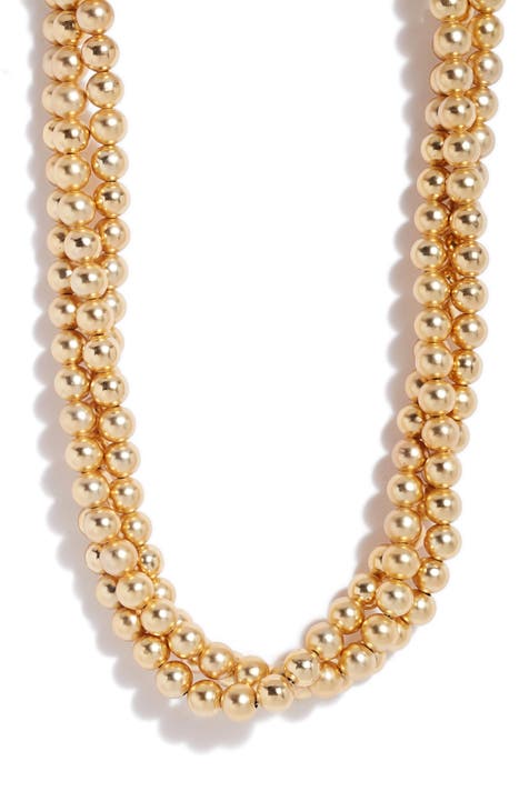 Karine Sultan Amazonite Trio Short Chain Necklace