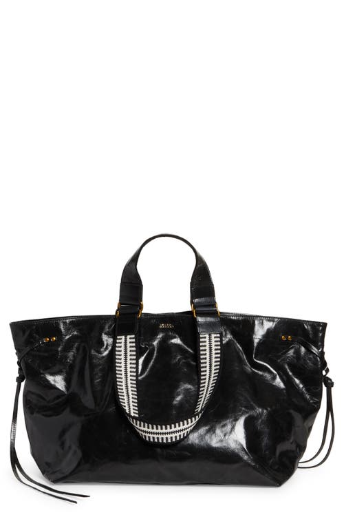 Isabel Marant Wardy Leather Tote in Black at Nordstrom