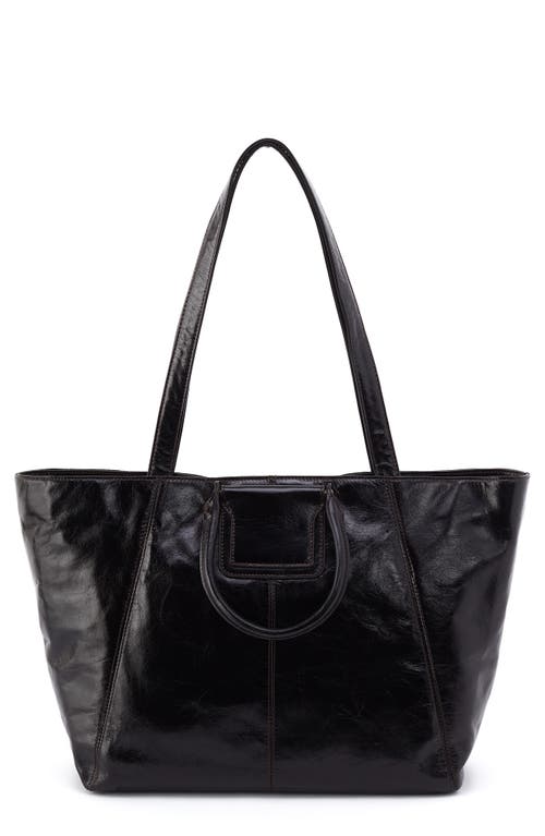 HOBO Sheila East/West Leather Tote in Black at Nordstrom