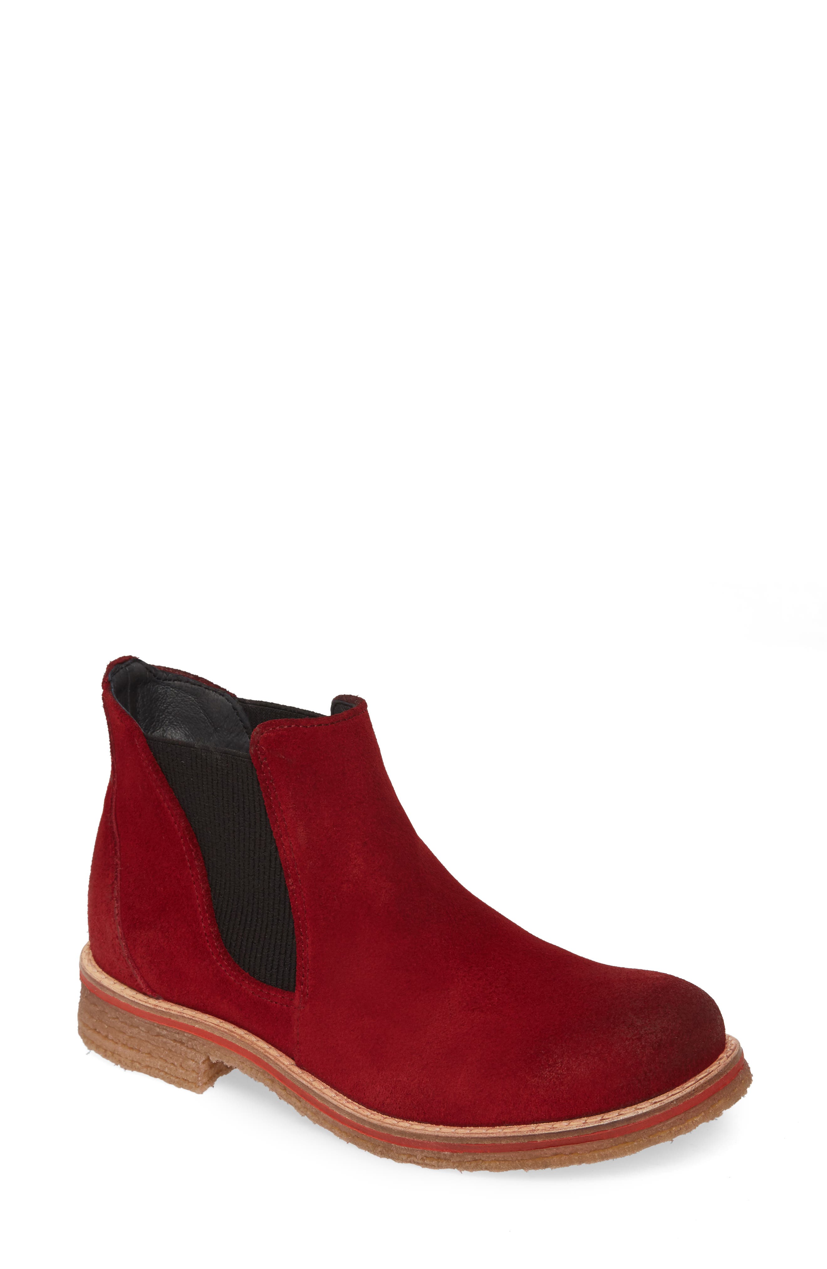 Bos. & Co. Brave Waterproof Chelsea Boot, Red