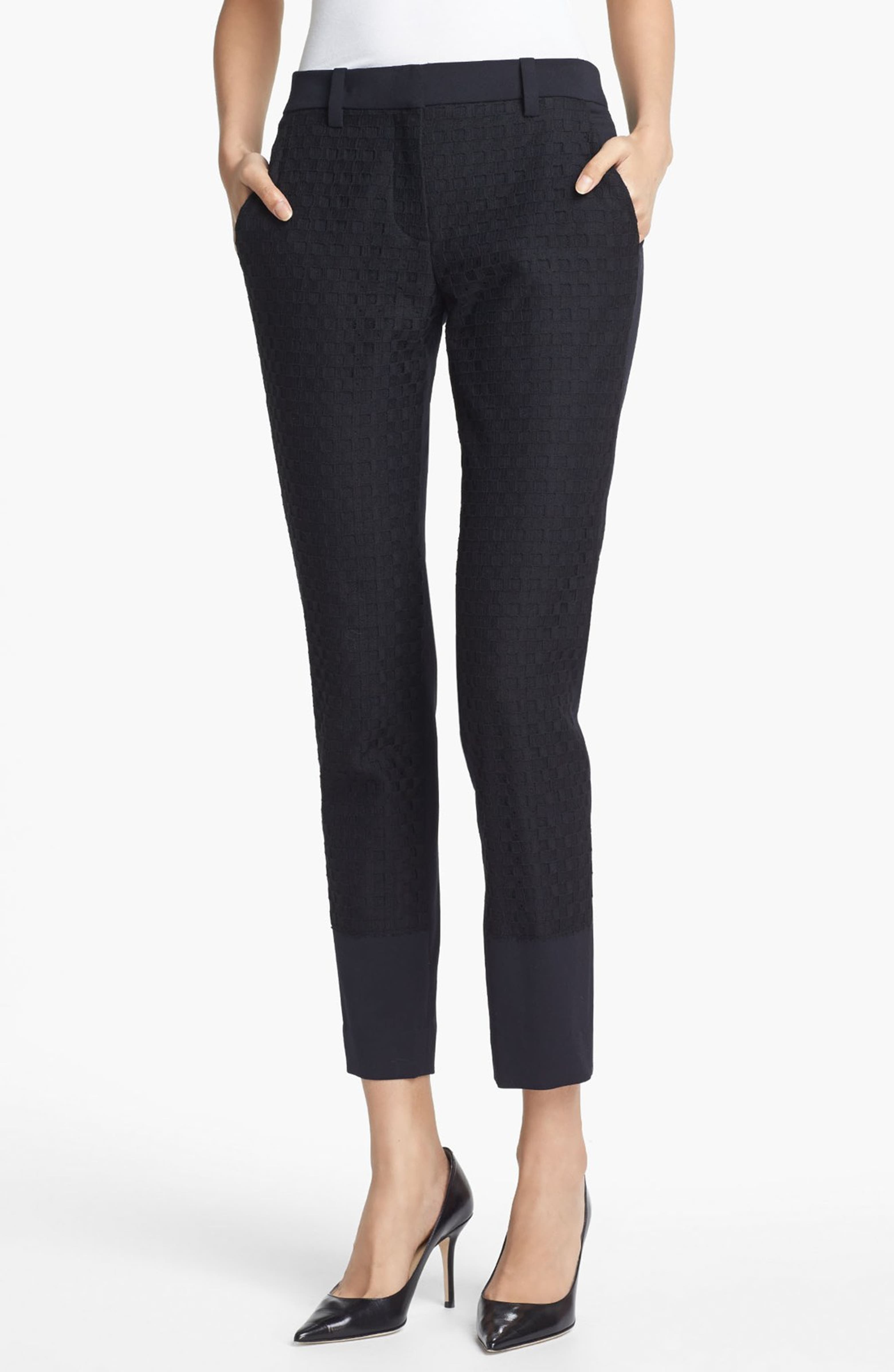 A.L.C. 'Taylor' Checkerboard Lace Pants | Nordstrom