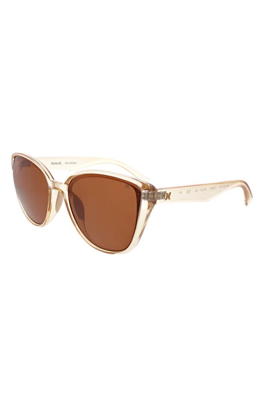 Hurley Medium Plastic Cat-eye Sunglasses In Sand