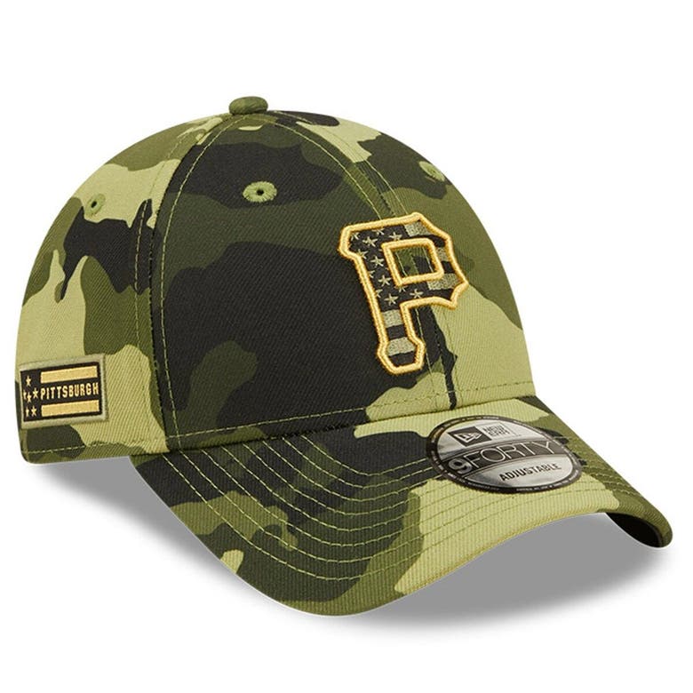 New Era Camo Pittsburgh Pirates 2022 Armed Forces Day 9forty Snapback ...