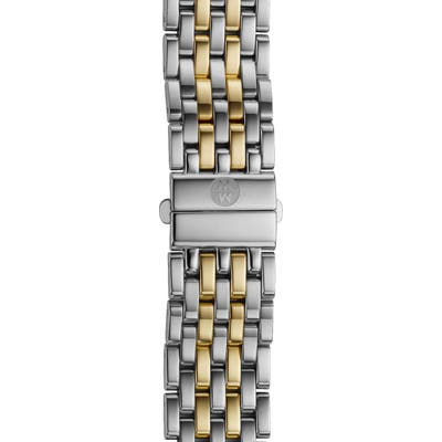 Michele Deco 16 1m Two-Tone Bracelet Watchband